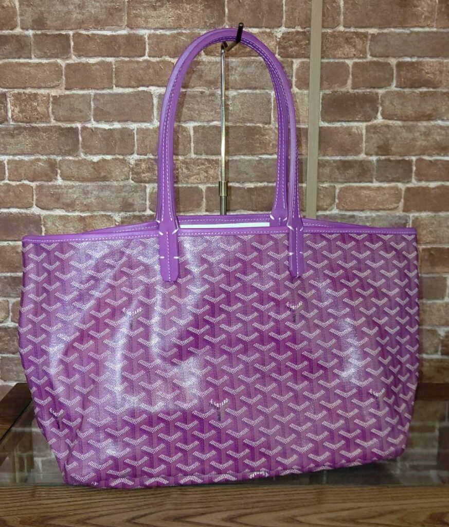 コルサ　ゴヤール紫　持ち手再作成　