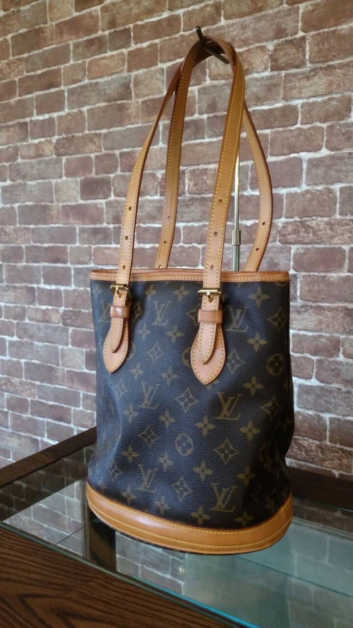 ルイヴィトン (louis vuitton)モノグラム・バケツ 口元バインダー交換 ...