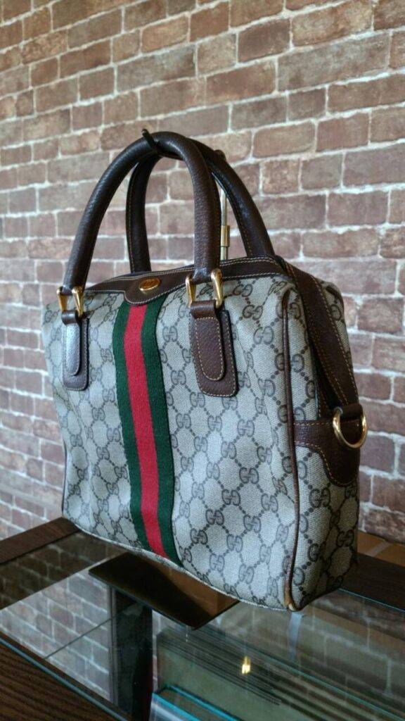 グッチ　シェリーライン　玉縁パイピング交換