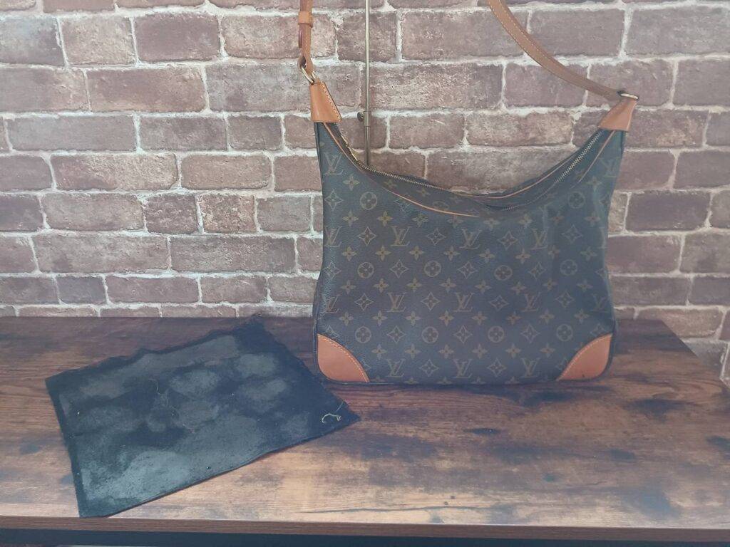 ルイヴィトン　ブローニュ　ファスナー生地交換