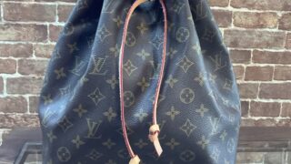 ルイヴィトン(louis vuitton)モノグラム・ノエ　ヌメ革全交換